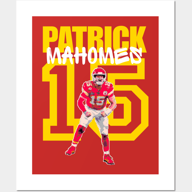 Patrick mahomes 15 Wall Art by Qrstore